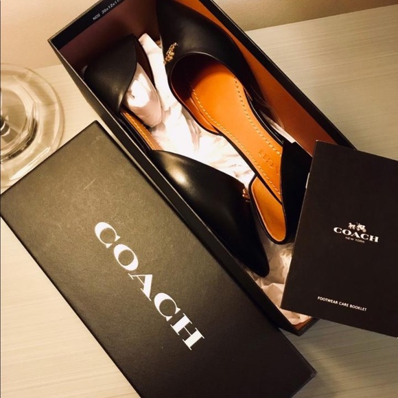 COACH Leather Flats NWT & Box - Picture 4 of 6